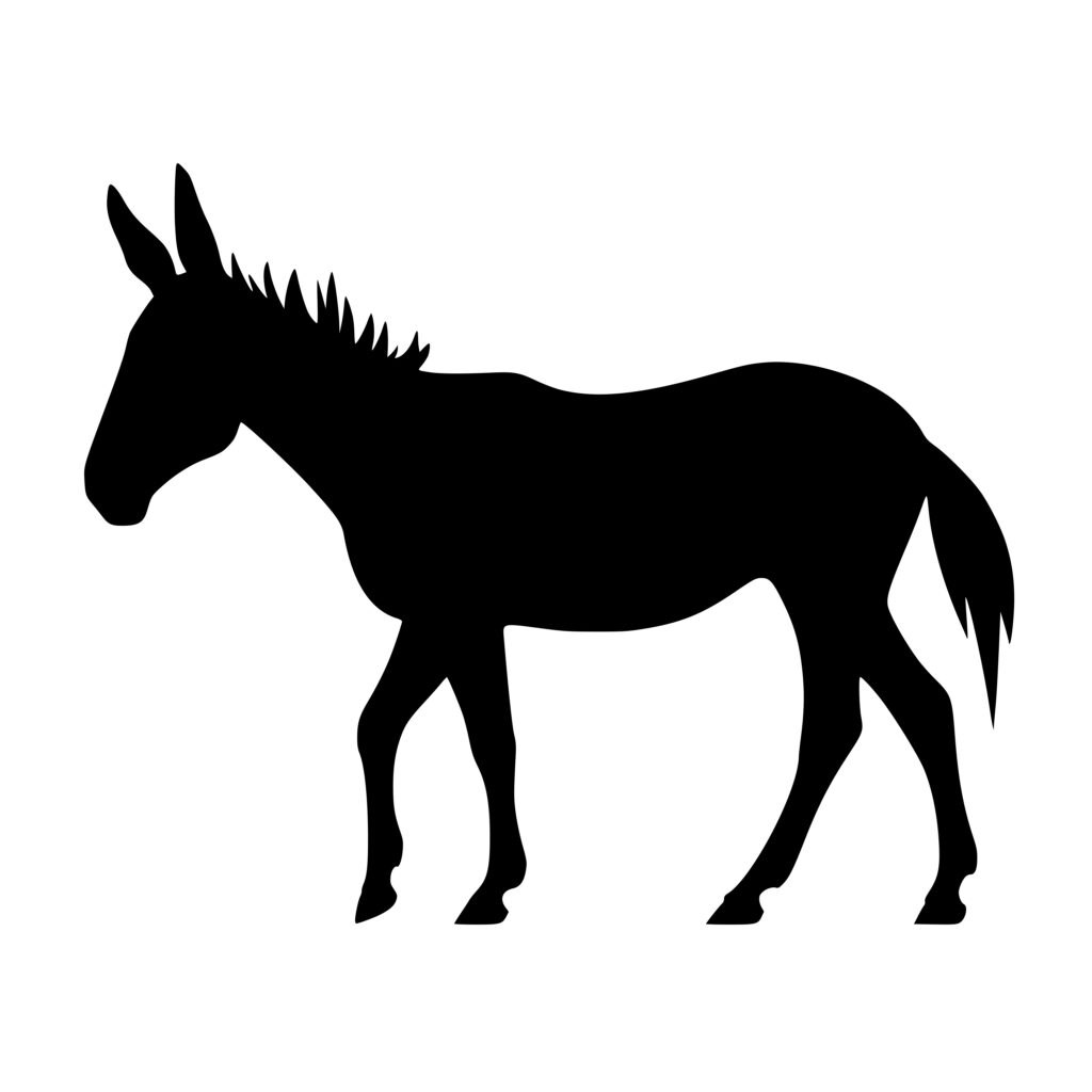 Simple Mule SVG File: Ideal for Cricut, Silhouette, Laser Machines