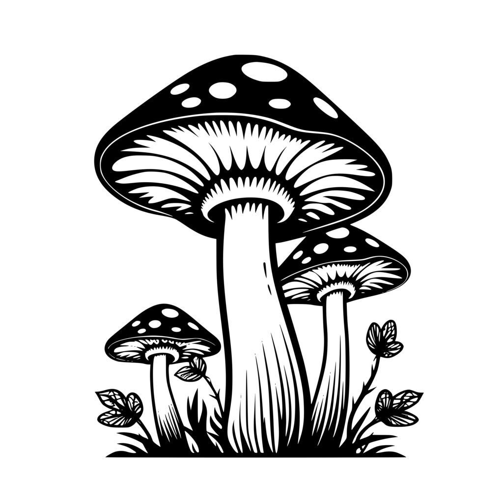 Mushroom Meadow: SVG, PNG, DXF Instant Download for Cricut, Silhouette ...