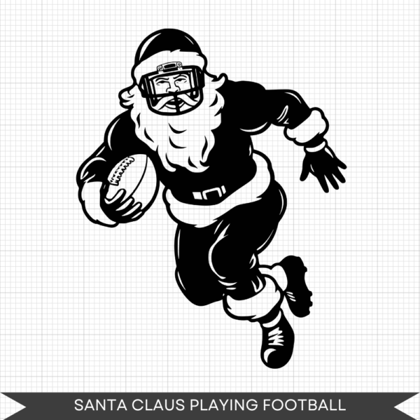 santa playing football