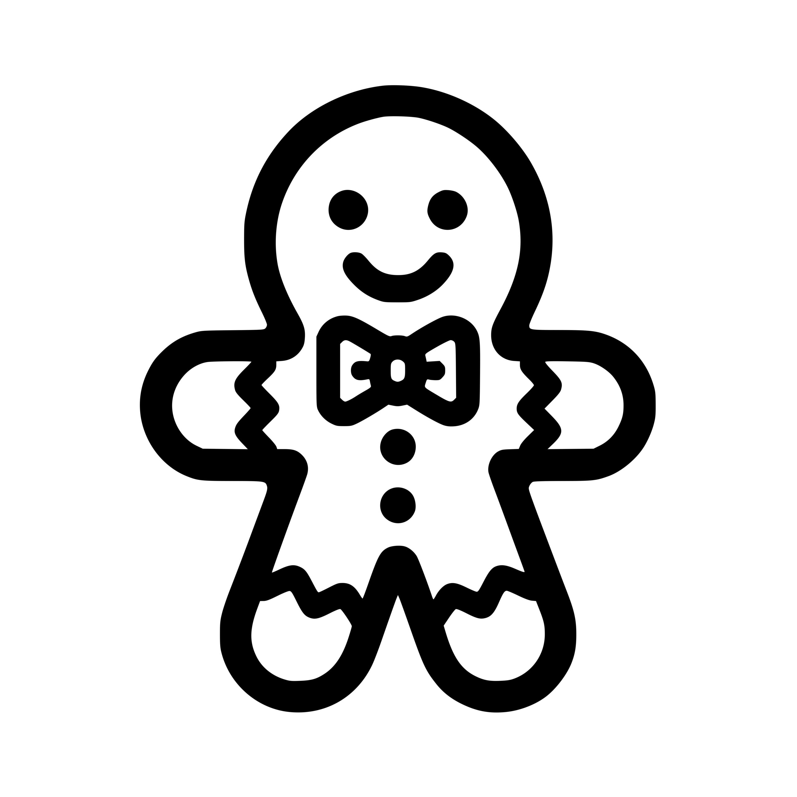 Instant Download SVG File: Gingerbread Man Elegance with Bow Tie