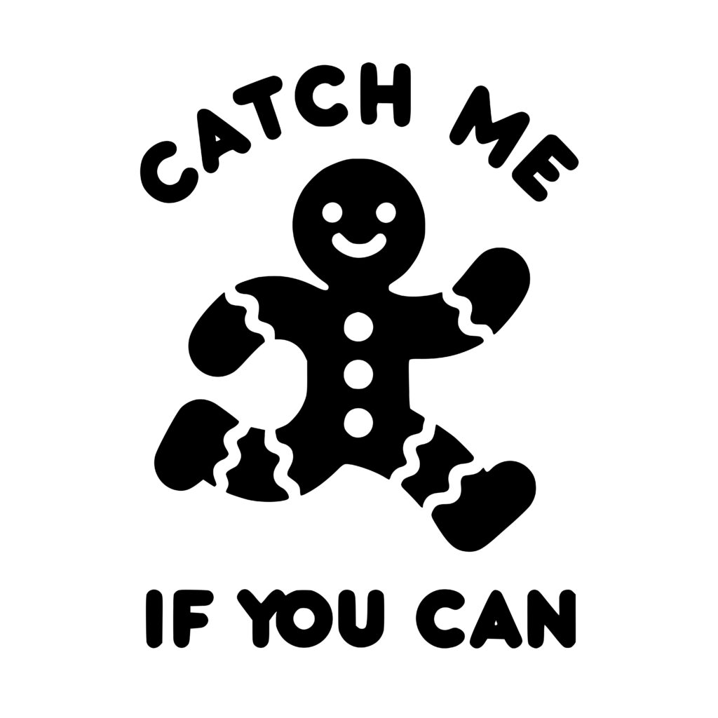 Christmas Gingerbread Man Svg File: Perfect For Cricut, Silhouette