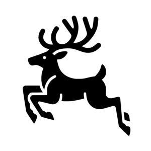 Reindeer Mid-jump