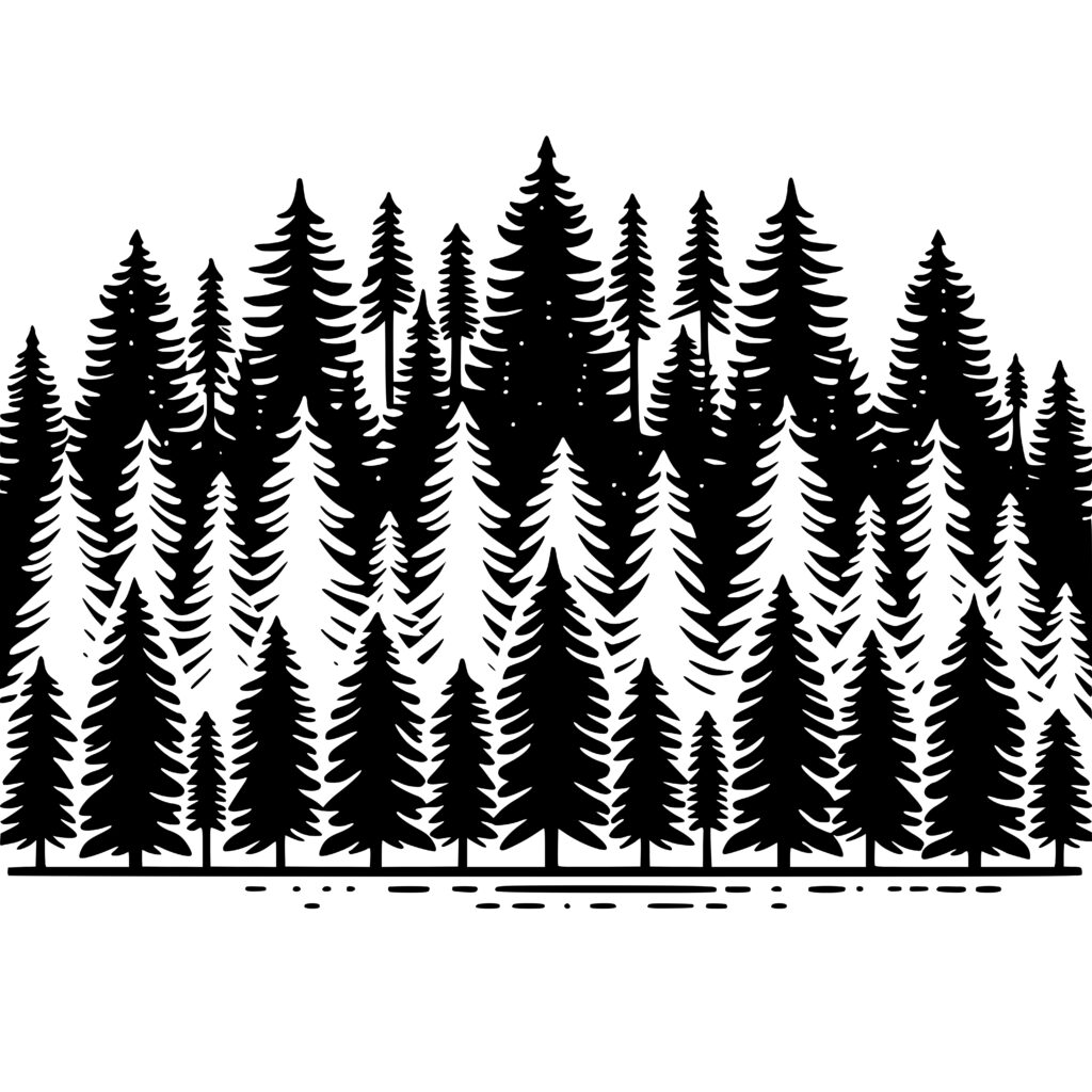 Whispering Pine Woods: SVG, PNG, DXF Files for Cricut, Silhouette ...