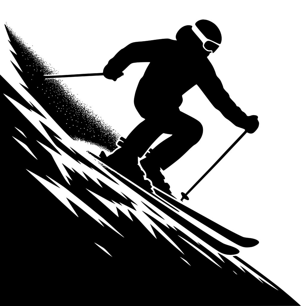 Downhill Ski Escape SVG File Perfect for Cricut and Silhouette Users