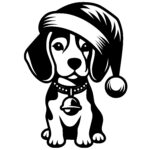 Santa Beagle Puppy