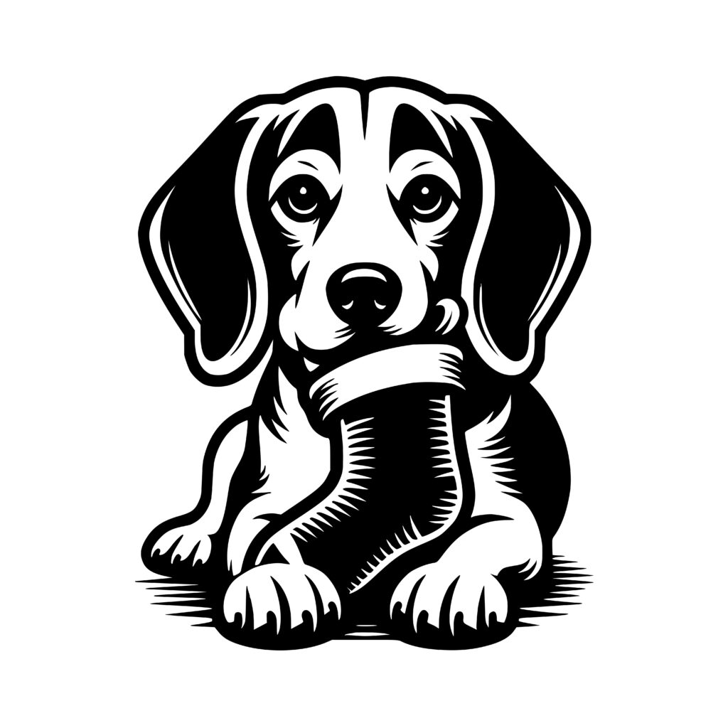 Festive Beagle SVG File: Perfect for Cricut, Silhouette, Laser Machines