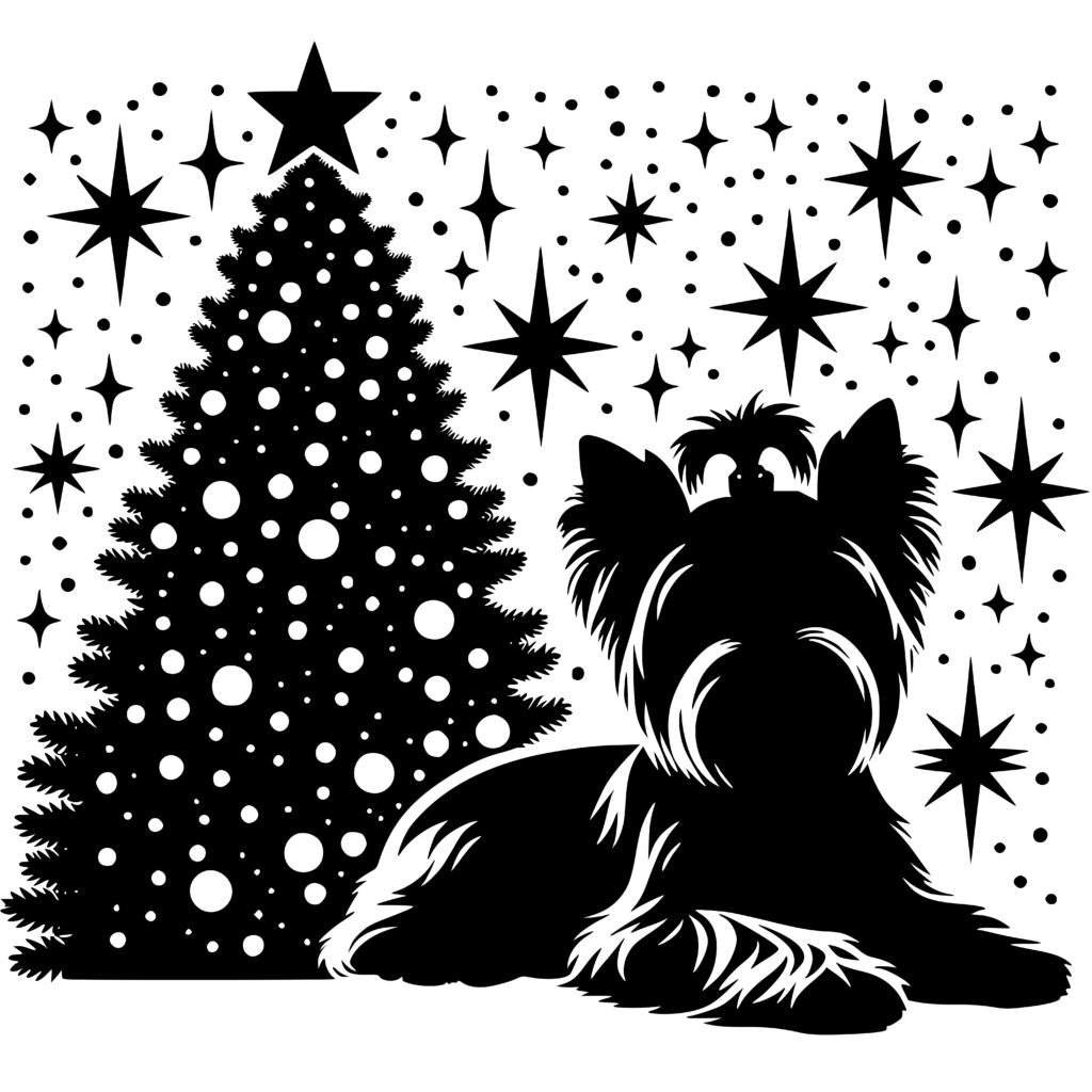 Yorkie by the Tree SVG Instant Download - Perfect for Cricut ...