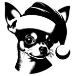 Santa Chihuahua Pup