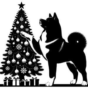 Akita’s Christmas Tree