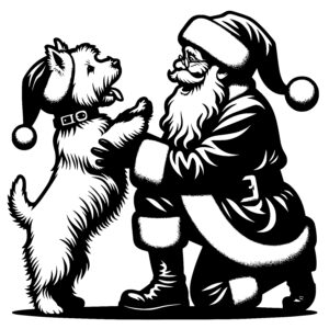 Santa’s Terrier Pal