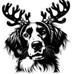 Brittany Dog Antlers