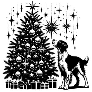 Brittany Dog’s Christmas Wonder