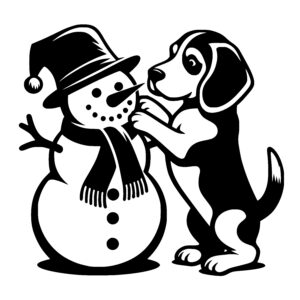 Snowman’s Beagle Buddy