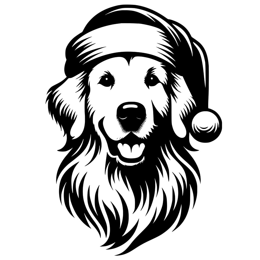 Santa's Doggy Helper SVG File for Cricut, Silhouette, Laser Machines