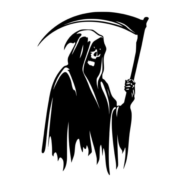 Scary Reaper SVG Image for Cricut, Silhouette, and Laser Machines