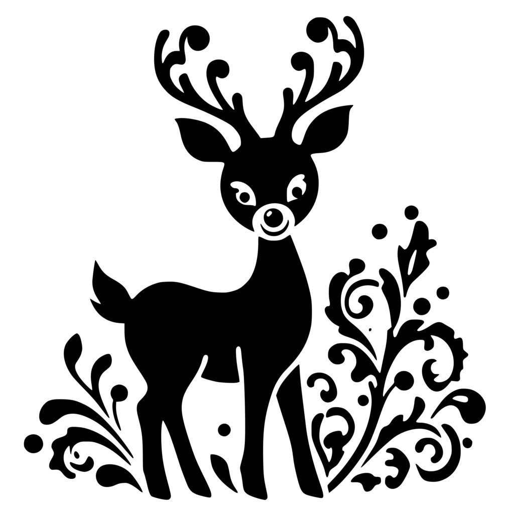 Majestic Reindeer SVG Image for Cricut, Silhouette, Laser Machines