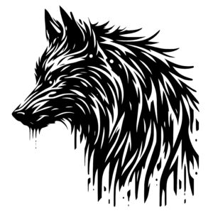 Wild Abstract Wolf