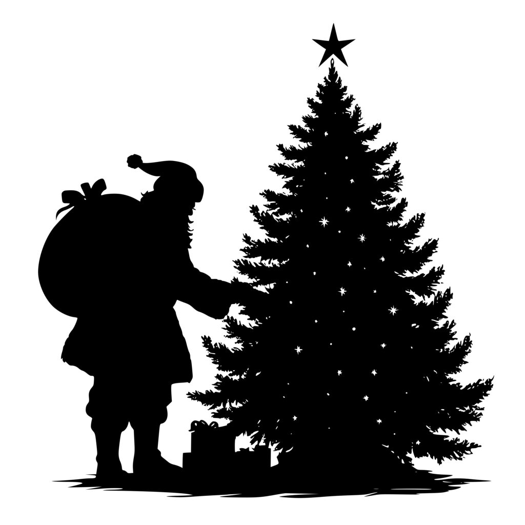 Santa's Christmas Eve SVG File for Cricut, Silhouette, Laser Machines