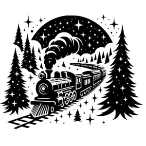 Snowy Train Journey