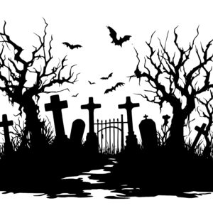Cemetery Nightscape