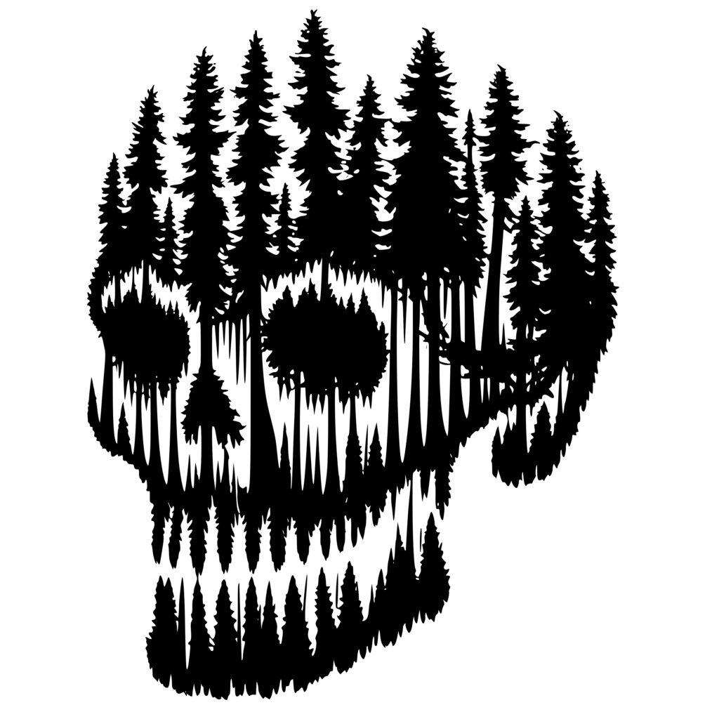 Skull Trees SVG File: Instant Download for Cricut, Silhouette, Laser ...