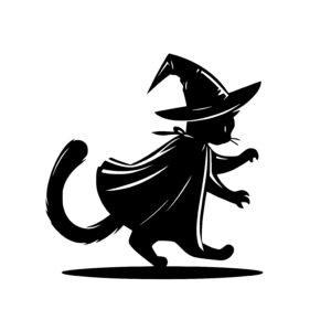 Stylish Cat Witch