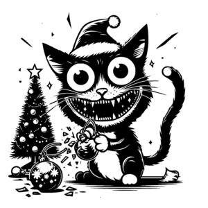 Christmas Cat Antics