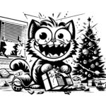 Cat Christmas Chaos