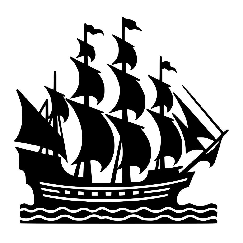 Traditional Mayflower SVG Image for Cricut, Silhouette, Laser Machines