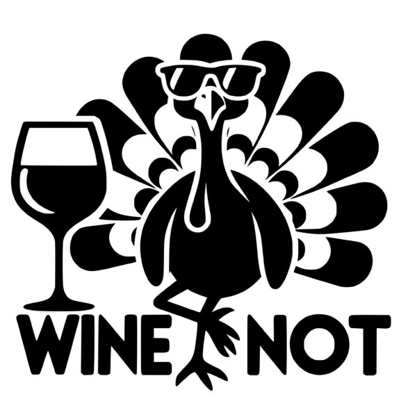 Tipsy Turkey SVG Image: Perfect for Cricut, Silhouette, and Laser Machines