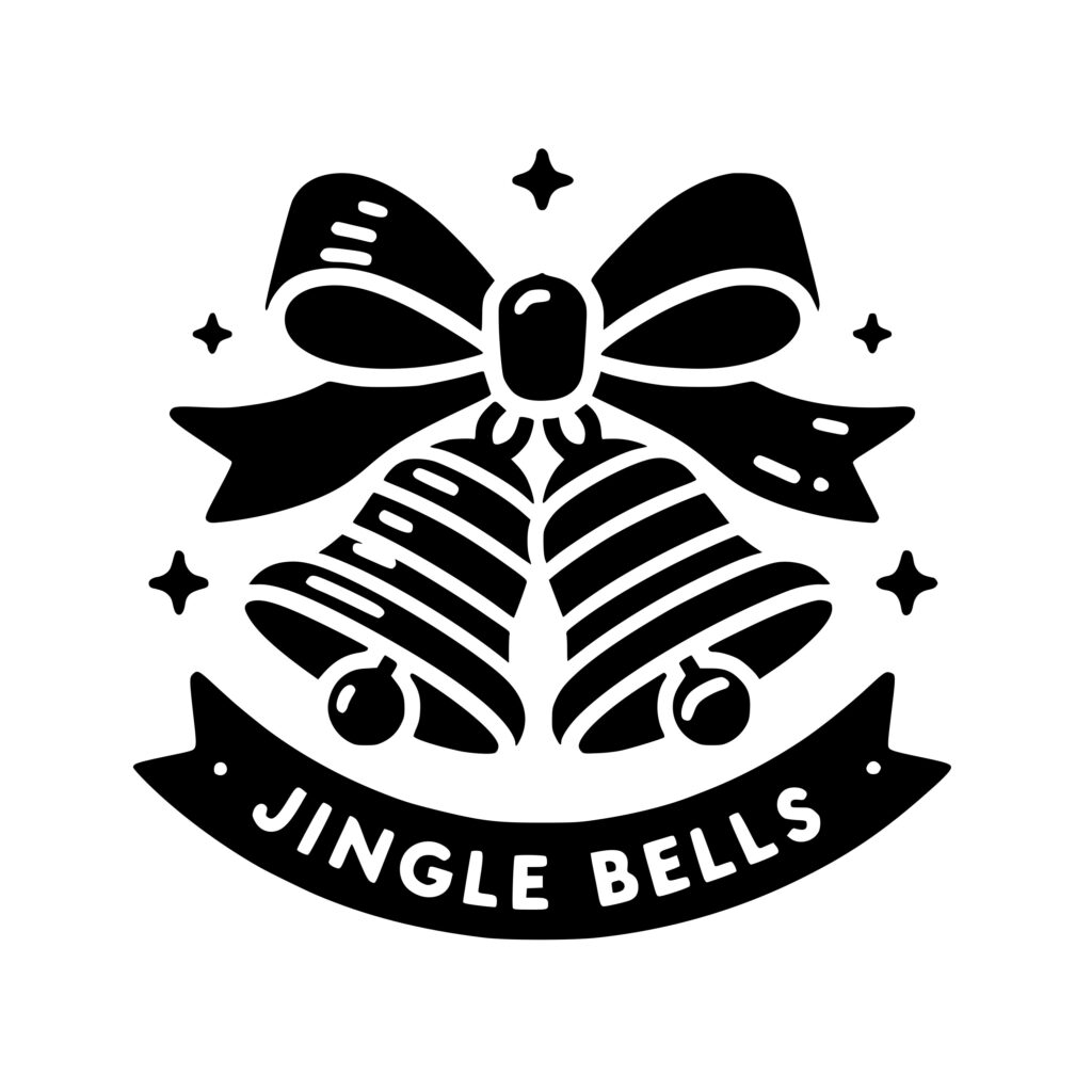 Festive Jingle Bell SVG Image for Cricut, Silhouette, and Laser Machines