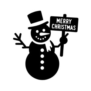 Cheerful Snowman Greeting
