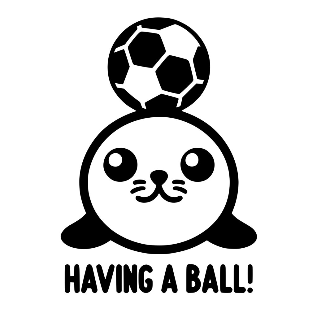 Seal Soccer Star SVG Instant Download for Cricut, Silhouette, Laser