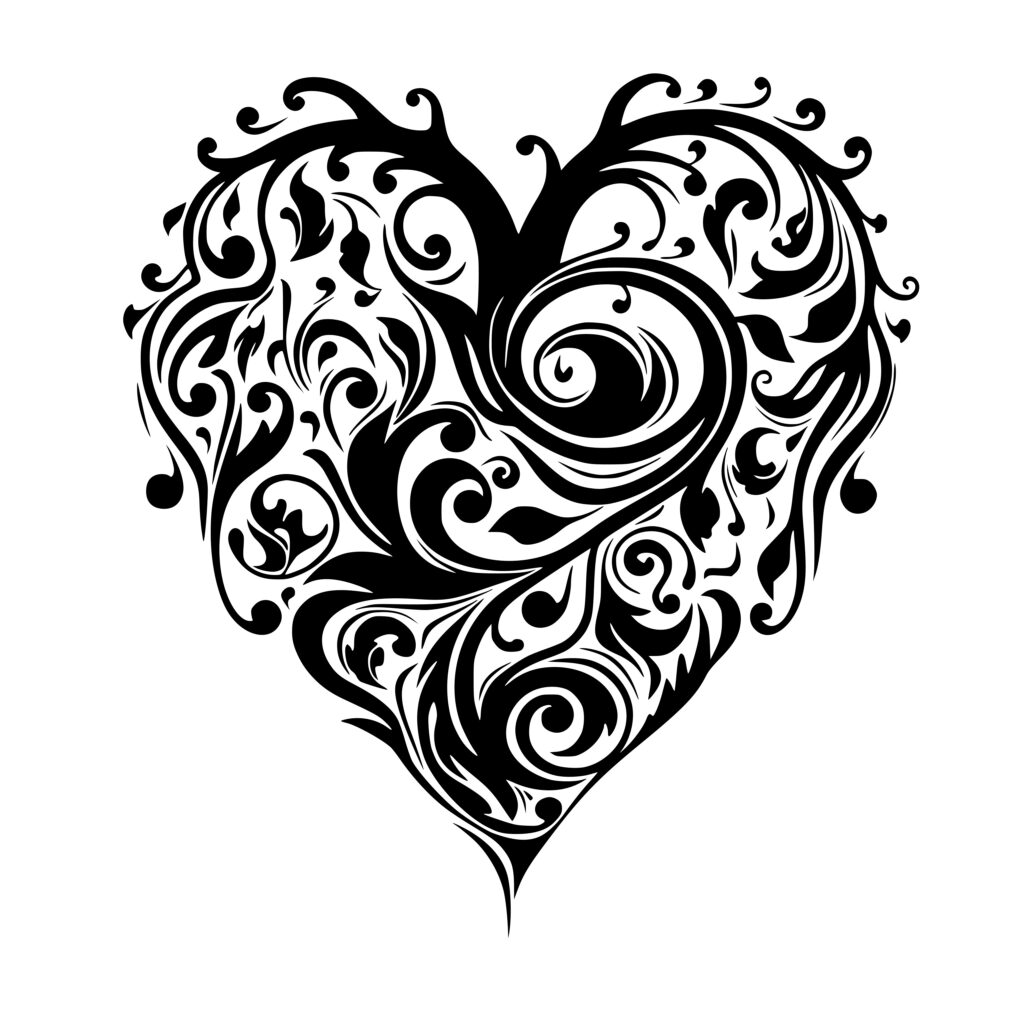 Abstract Heart - SVG File for Cricut, Silhouette, Laser Machines