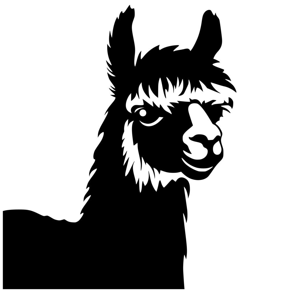 Alpaca Portrait SVG File for Cricut, Silhouette, Laser Machines