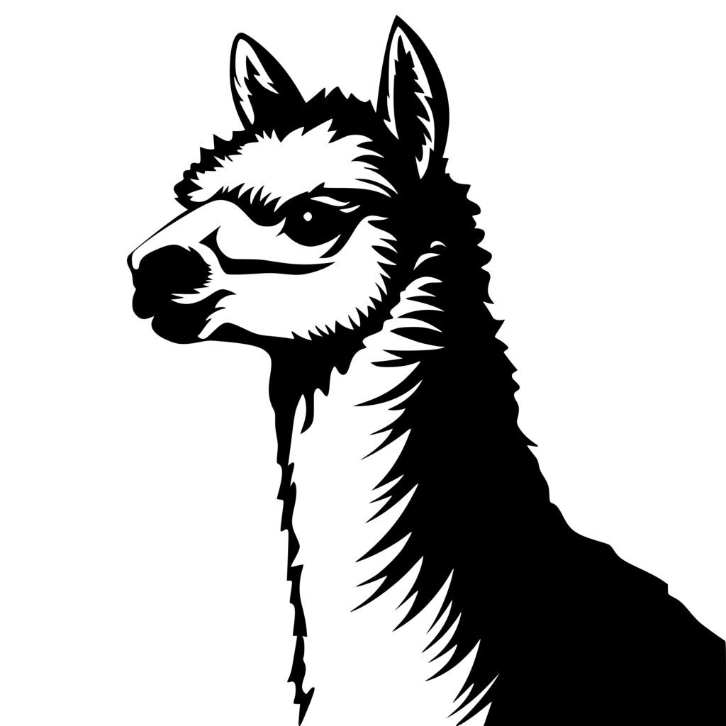 Alpaca Profile: Instant Download Image for Cricut, Silhouette, Laser ...