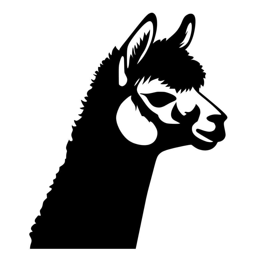 Peaceful Alpaca SVG/PNG File for Cricut, Silhouette, Laser Machines