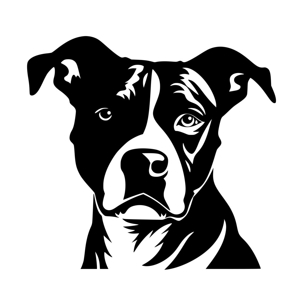 Faithful Staffordshire Terrier SVG File for Cricut, Silhouette, Laser