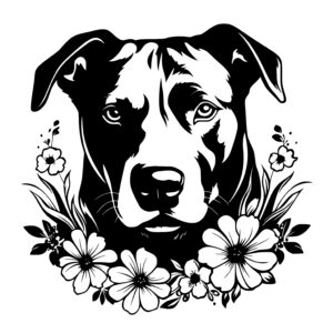Staffordshire Terrier Flowers