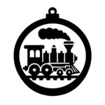 Train Christmas Ornament