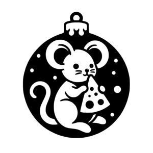 Cheese-loving Mouse Ornament