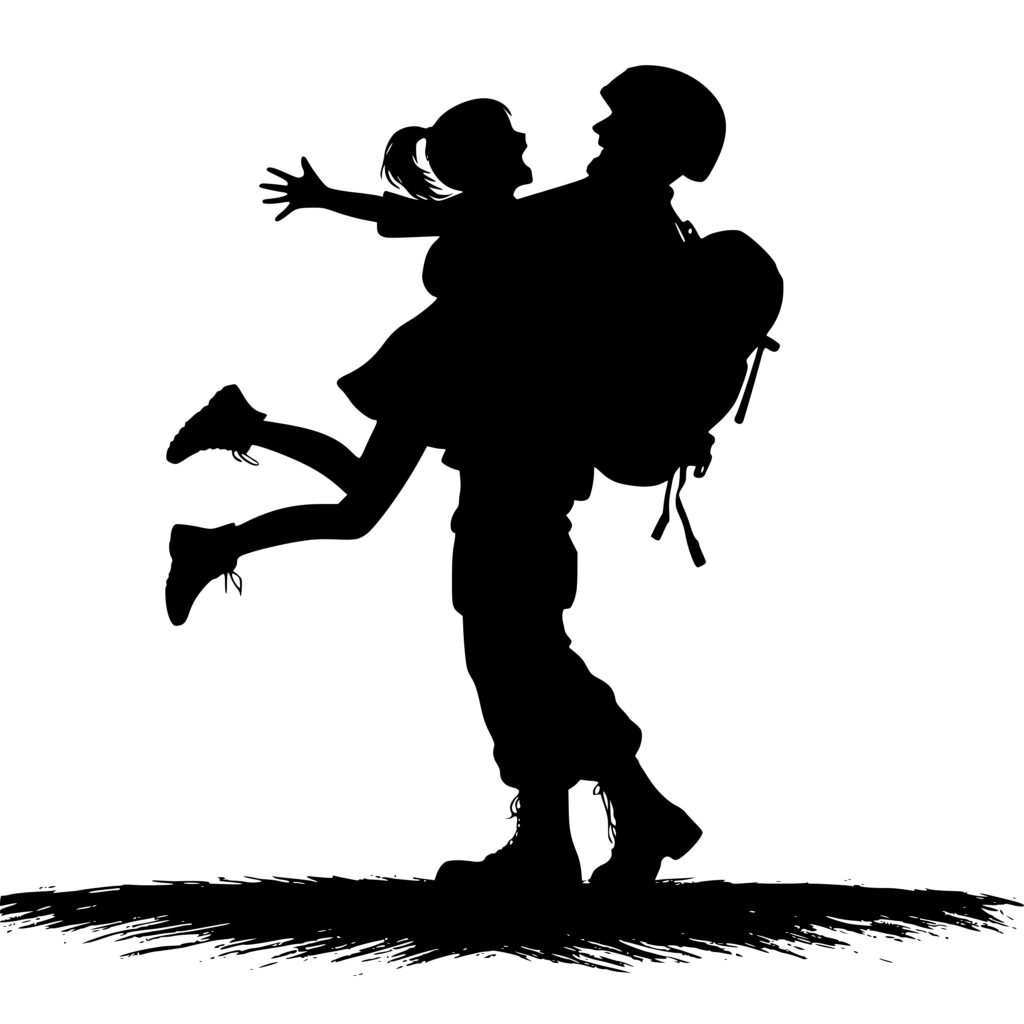 Soldier’s Embrace SVG Image: Perfect for Cricut, Silhouette, Laser Machines