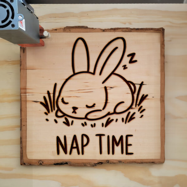 Sleepy Bunny SVG File for Cricut, Silhouette, and Laser Machines