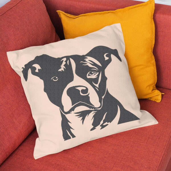 Sottobicchiere Per Pit Bull Staffy Dog – Staffordshire Bull Terrier, 9.5 Cm, Regalo Per Amanti Dei Cani