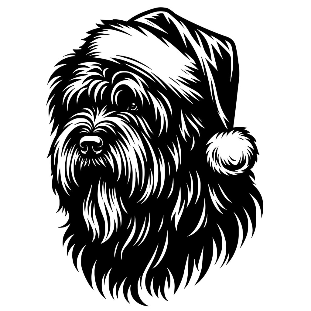 Festive Bouvier Des Flandres SVG/PNG Images for Cricut, Silhouette, Laser