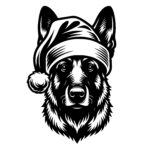 Santa Hat Malinois