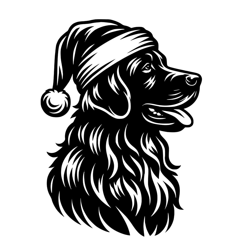 Christmas Retriever DogTags: SVG Image for Cricut, Silhouette, Laser ...