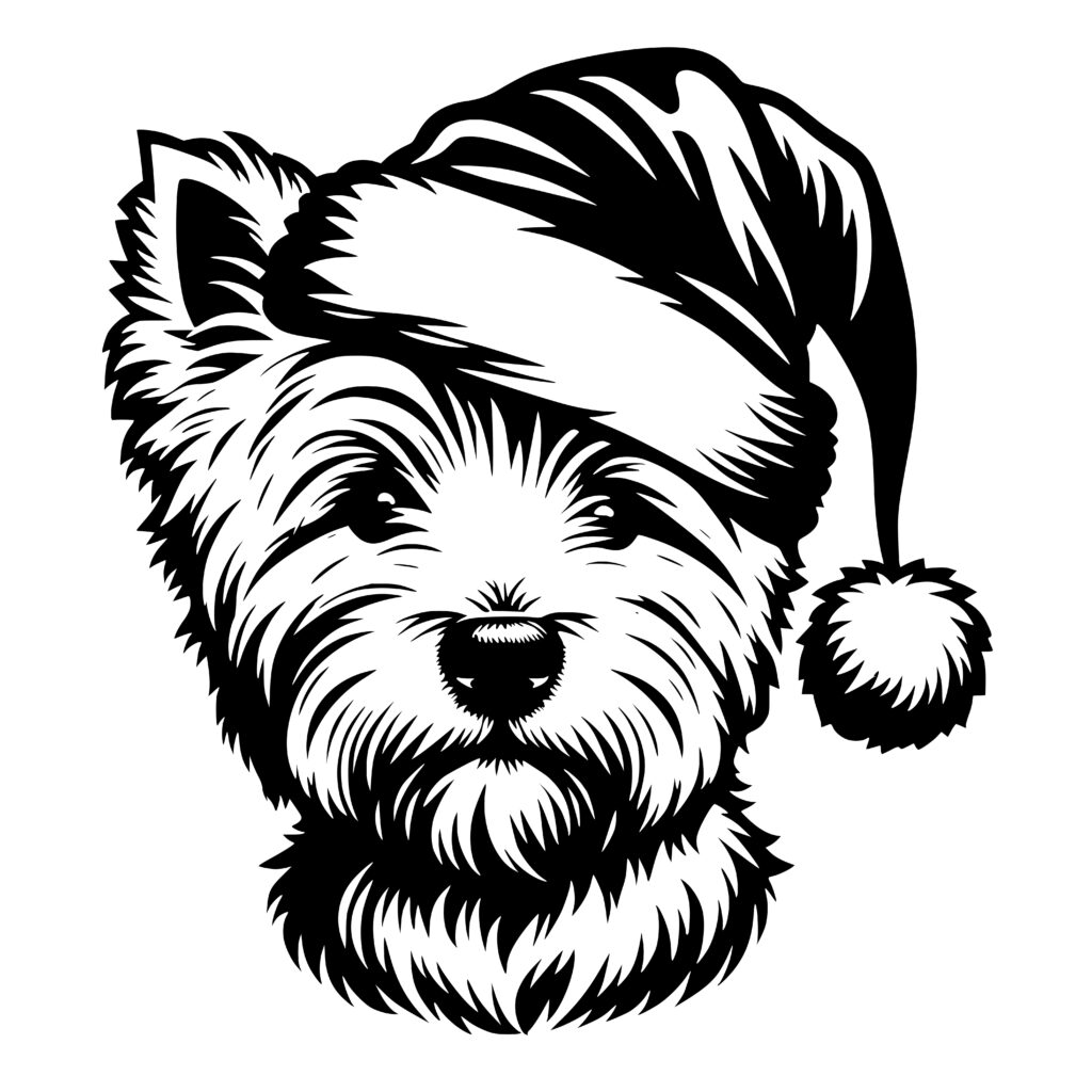 Festive West Highland Terrier SVG File: Perfect for Cricut, Silhouette ...