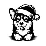 Corgi Santa Dog