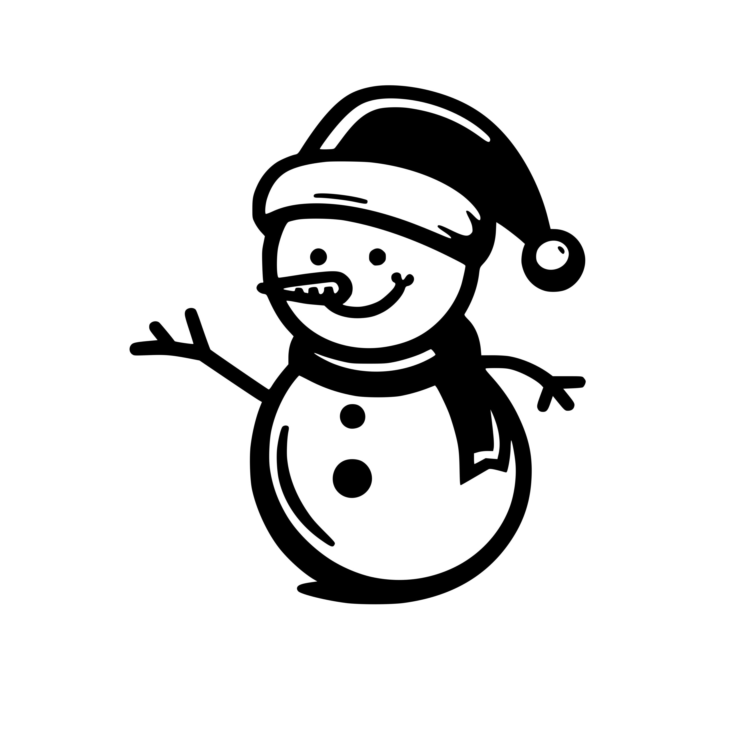 Snowman SVG File: Instant Download for Cricut, Silhouette, and Laser ...